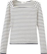 MANGO Boat Neck Cotton T-Shirt