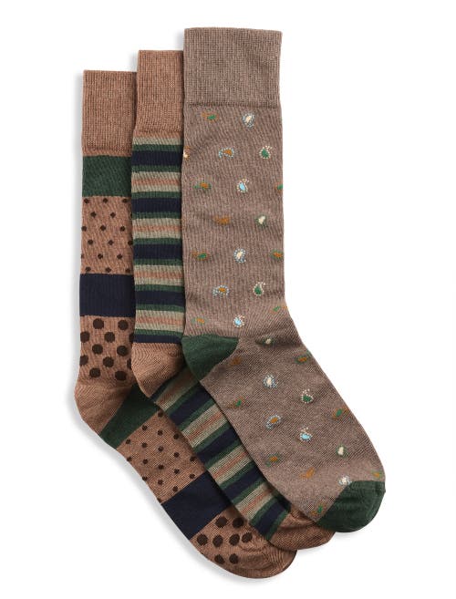 Synrgy By Dxl Big & Tall 3-pk Paisley Socks In Multi