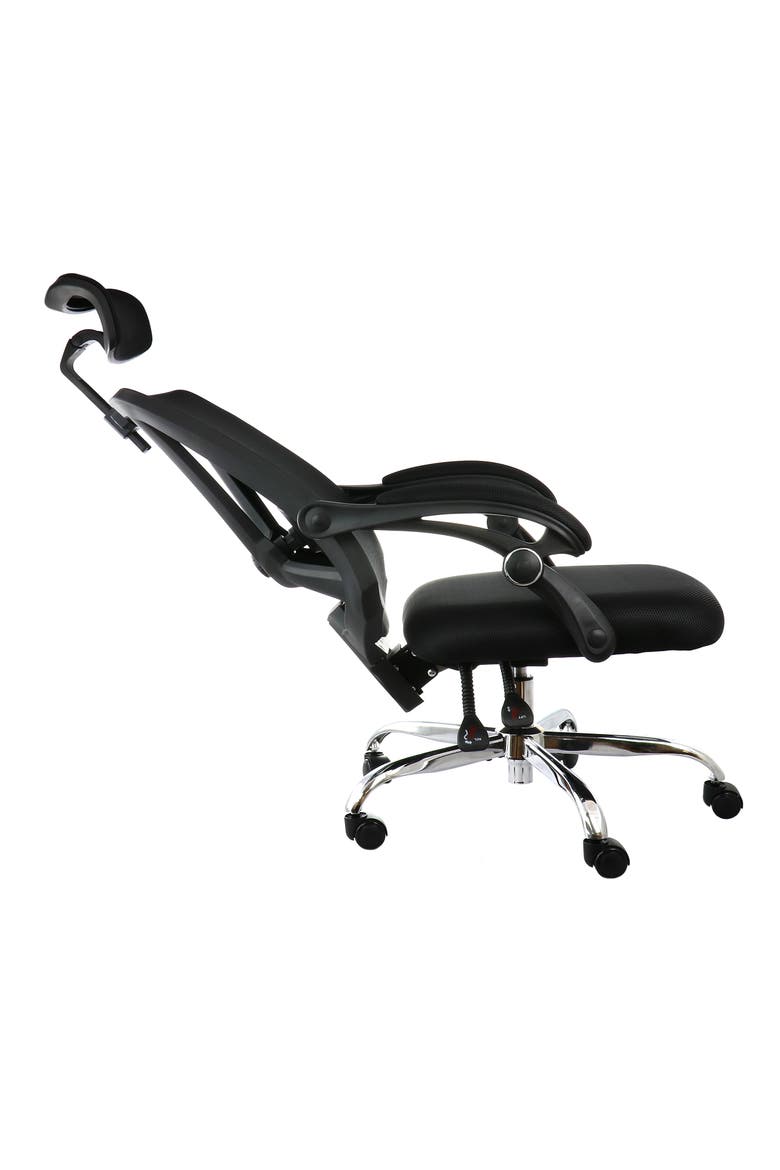Full Back Adjustable Office Chair with Headrest, Alternate, color, Black