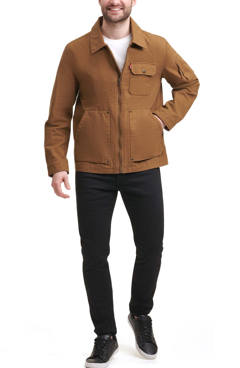 Levi's<sup>®</sup> Cotton Canvas Chore Coat, Alternate, color,