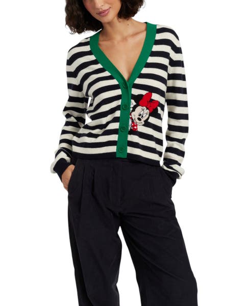 Wool-Cashmere Minnie Peek Pocket Cardigan