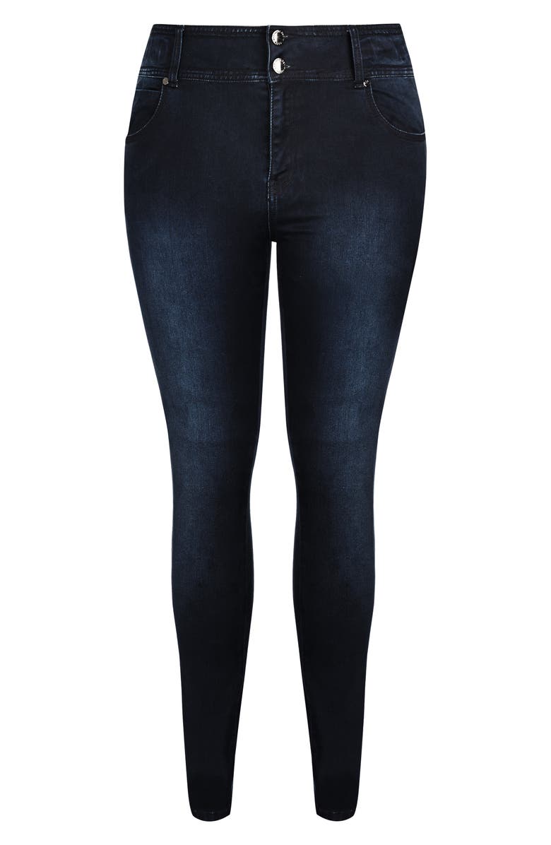 City Chic Jean Harley High Rise Skinny Jeans, Alternate, color, 
