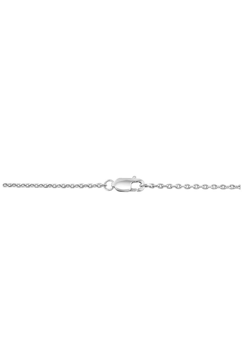 Sterling Silver Diamond Cross Pendant Necklace, Alternate, color, WHITE