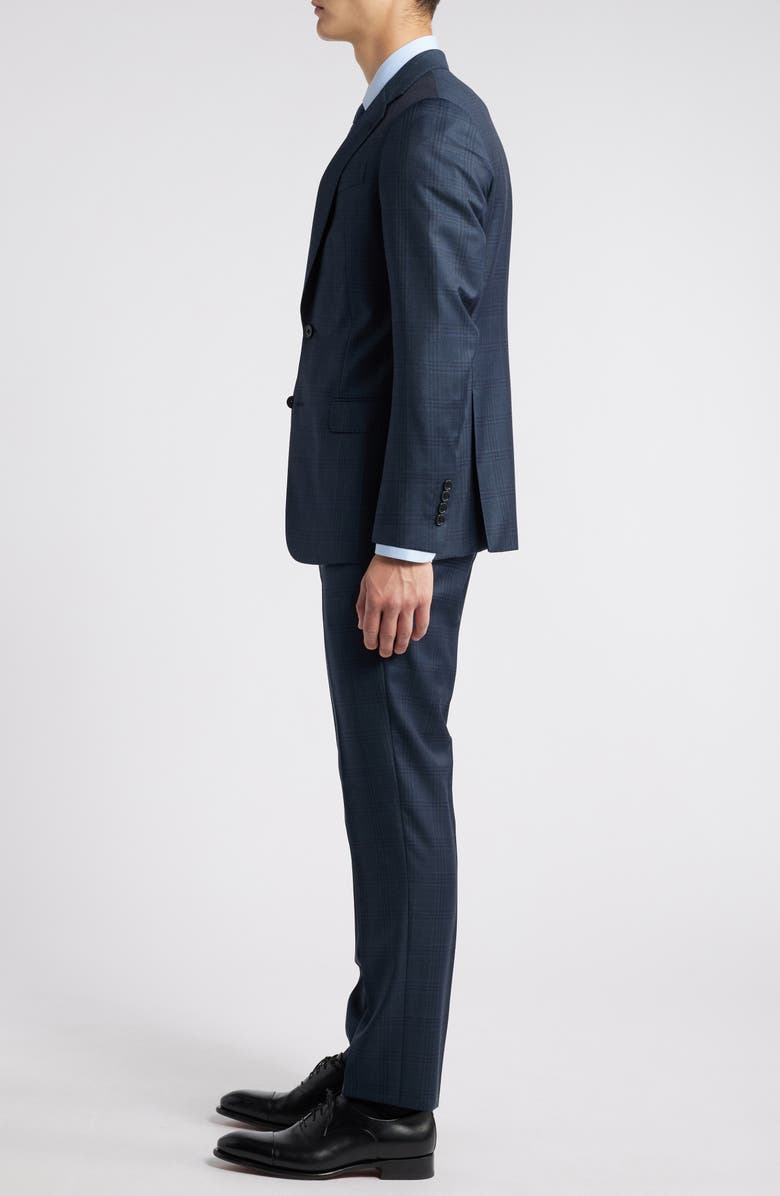 Emporio Armani Plaid Wool Suit, Alternate, color, 