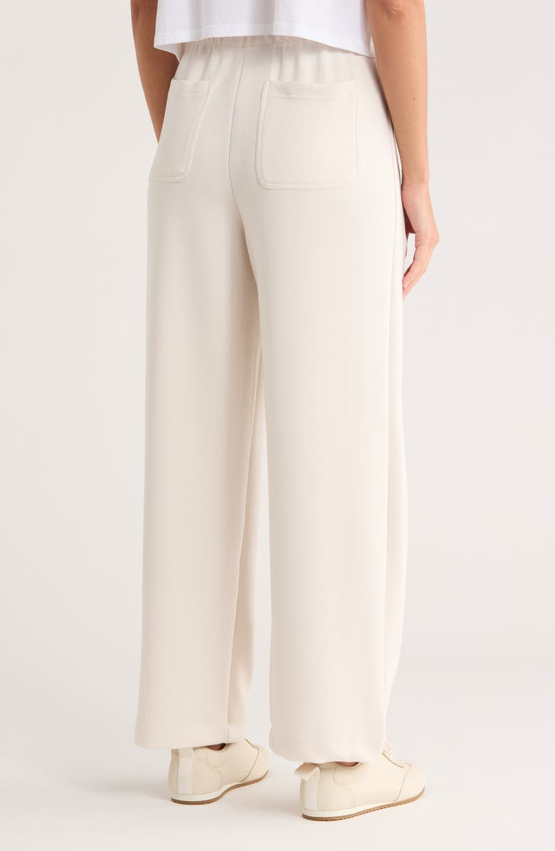 Nanette Lepore Play Wide Leg Activewear Pants, Alternate, color, Coconut Milk