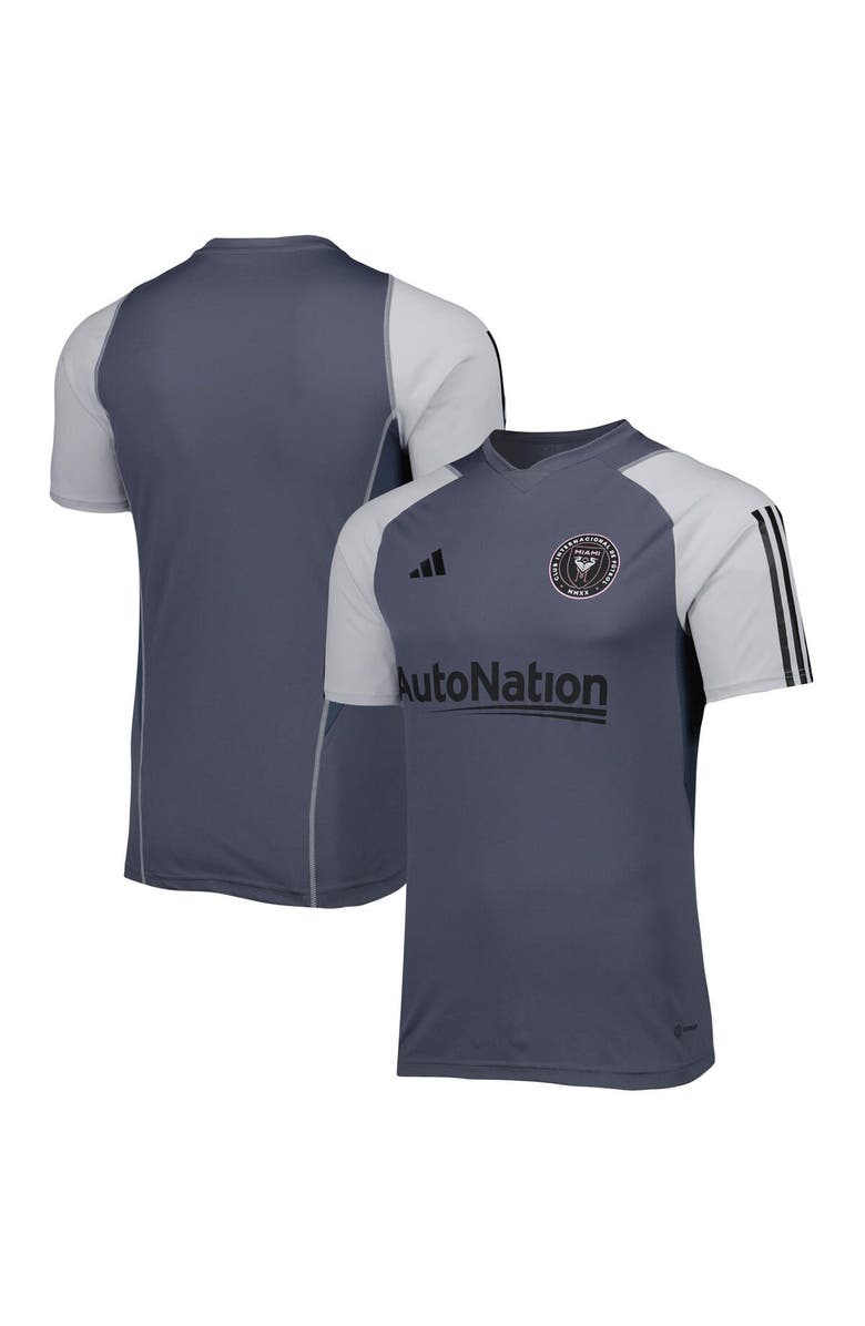 adidas Men's adidas Gray Inter Miami CF 2023 On-Field Training Jersey, Main, color,