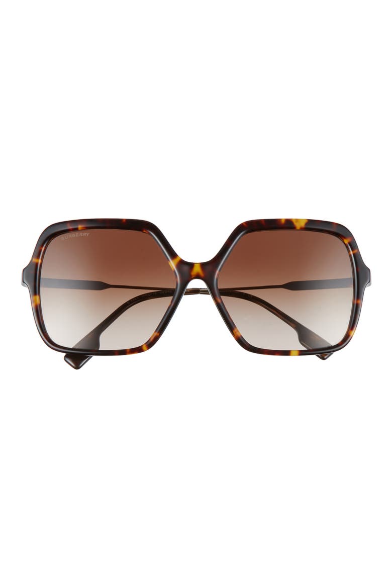 59mm Square Sunglasses, Main, color, DARK HAVANA/ BROWN GRADIENT