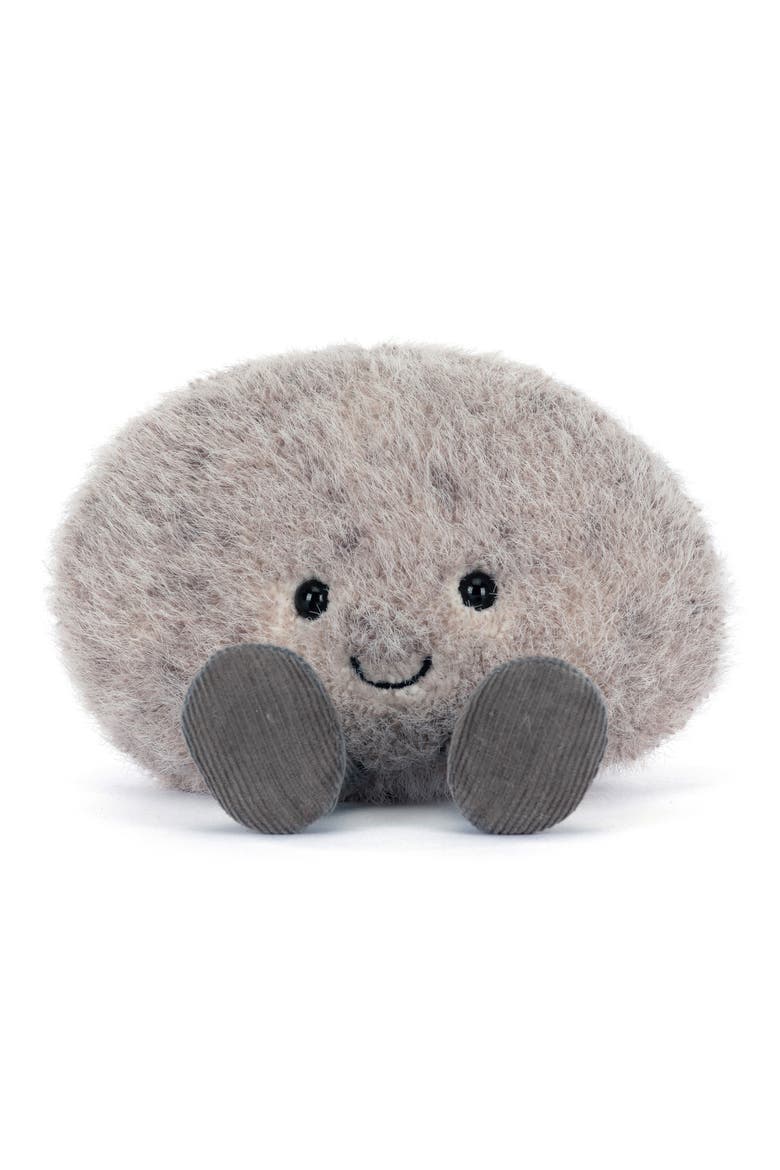 Amuseables Pebble Tiny Plushie, Main, color, GREY
