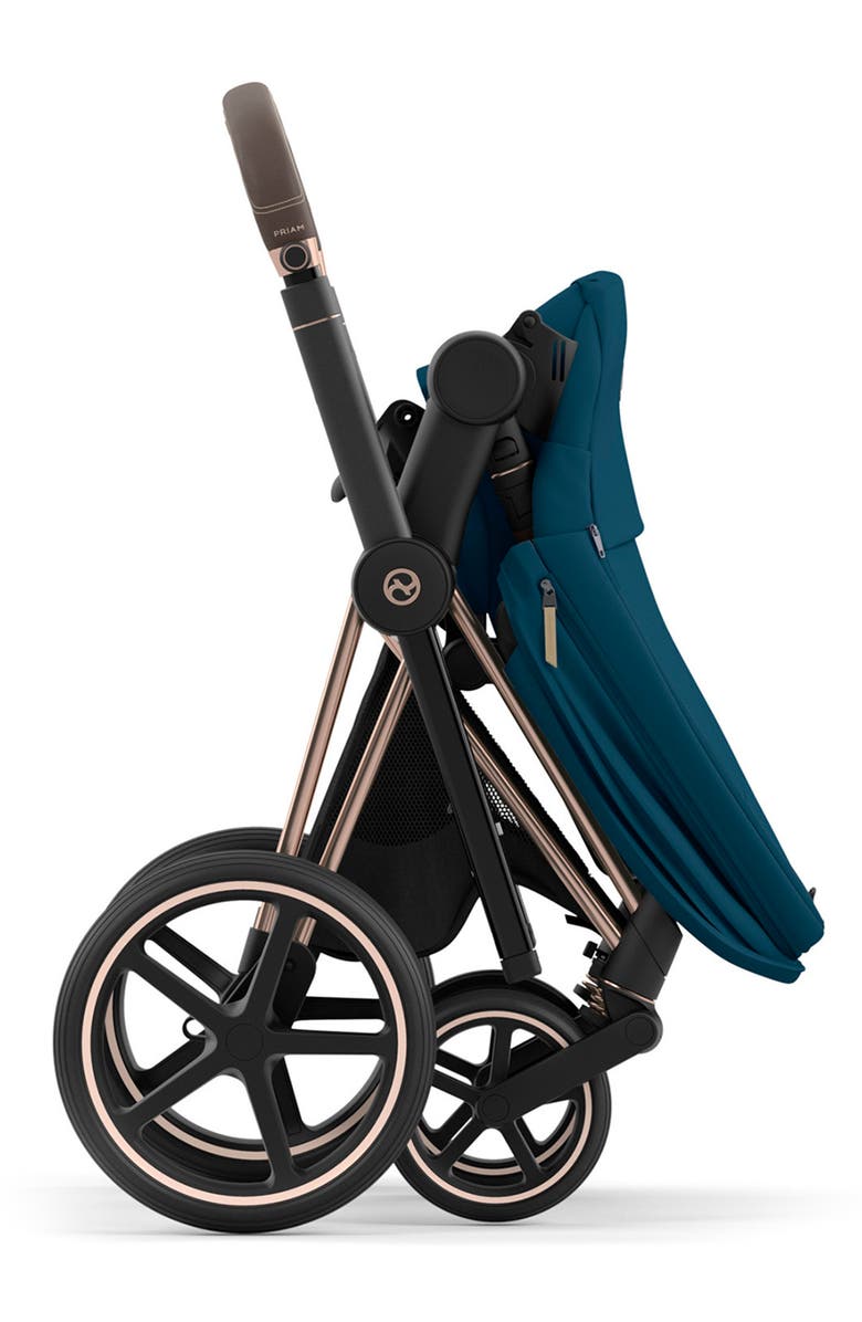 CYBEX Priam 4 Rose Gold Compact Stroller, Alternate, color, Mountain Blue