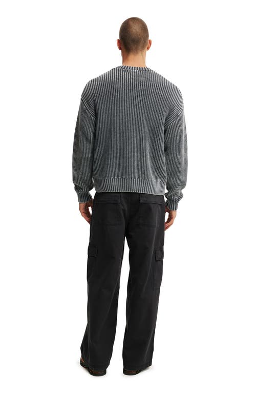 Cotton On Axel Super Baggy Cargo Pant In Black