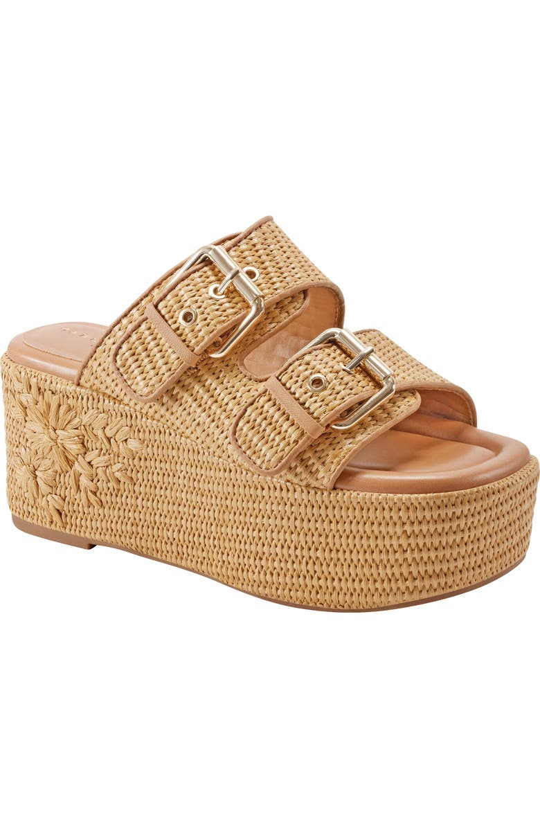 Marc Fisher LTD Poppy Platform Sandal, Main, color, Beige