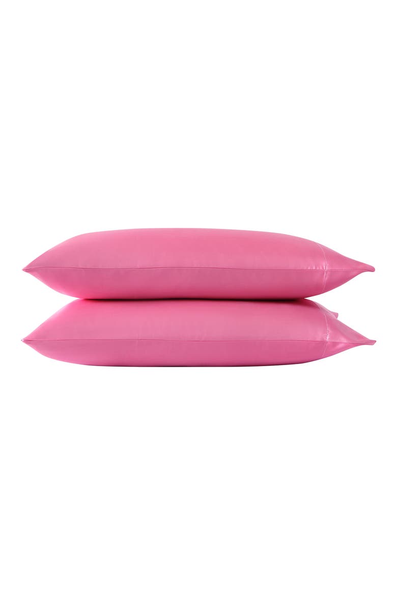 Set of 2 Satin Pillowcases, Main, color, LT-PASTEL PINK