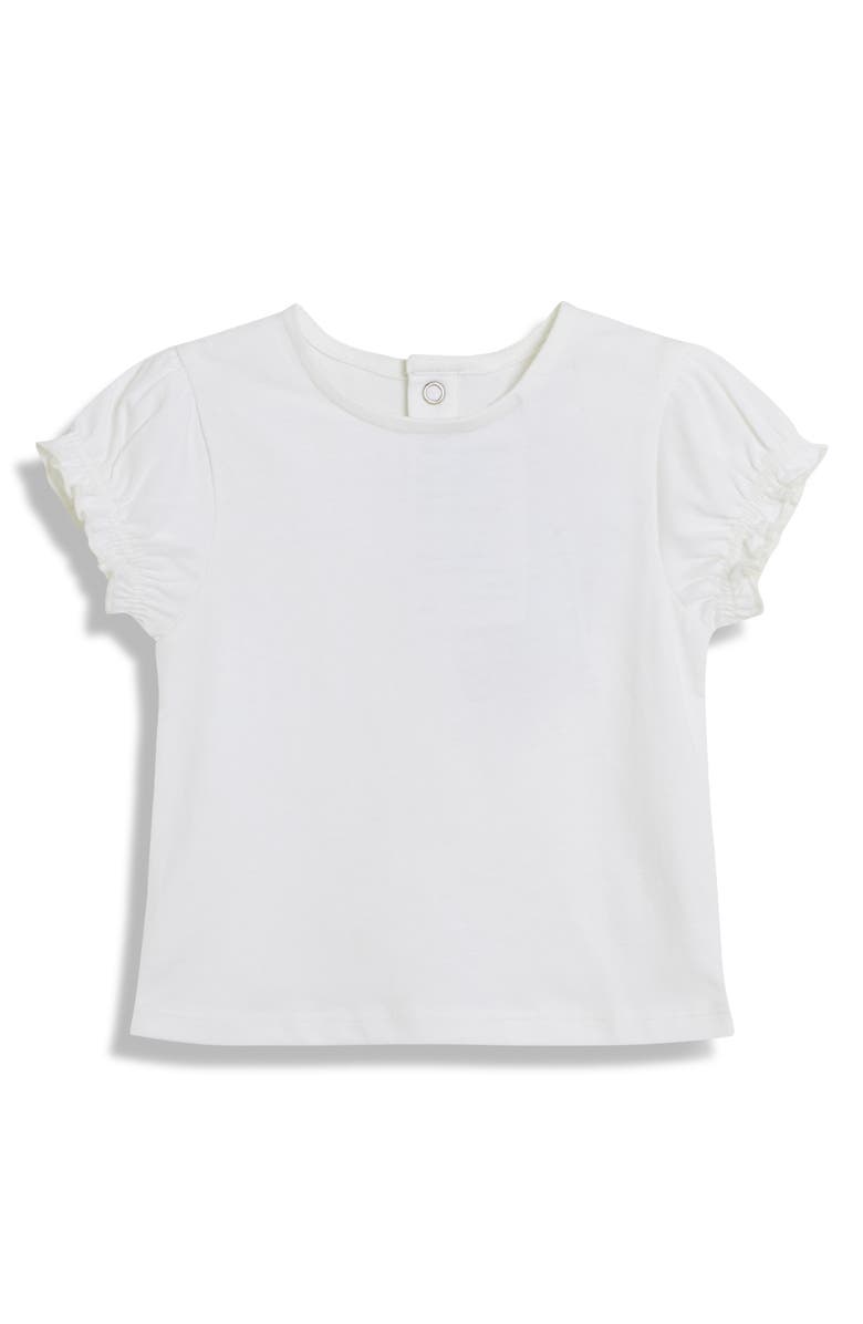 JOJO MAMAN BEBE Cotton Shirt & Overalls Set, Alternate, color, Pink