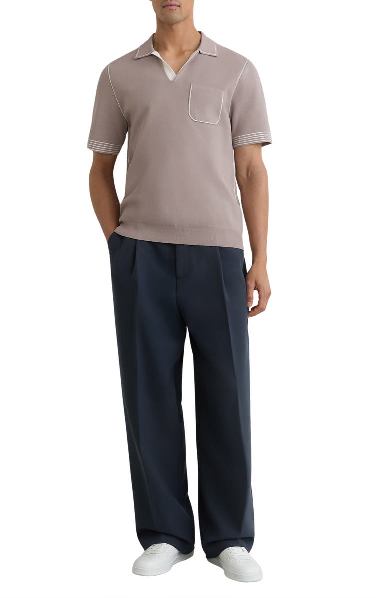 Reiss Newbury Johnny Collar Polo, Alternate, color, Light Taupe Brown