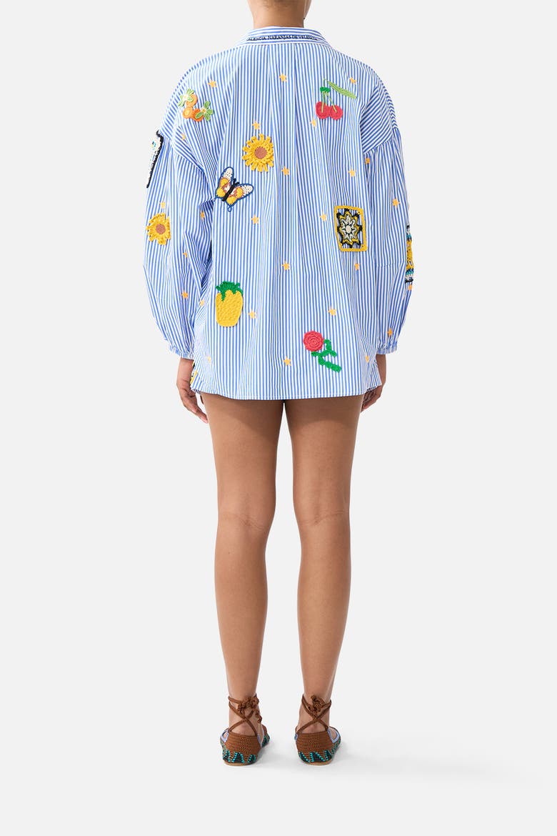 Balloon Sleeve Blouse, Alternate, color, Magic Of The Mercado