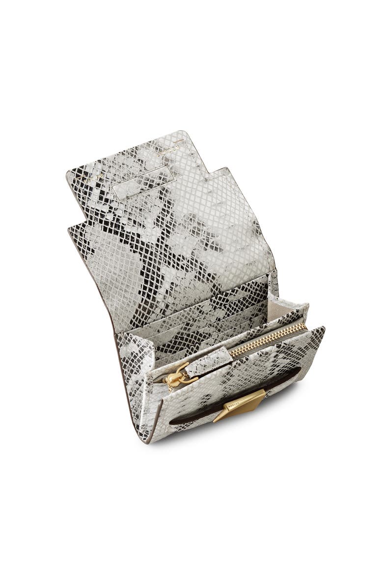 Radley The Christina - Faux Snake Medium Flapover Wallet, Alternate, color, Salt