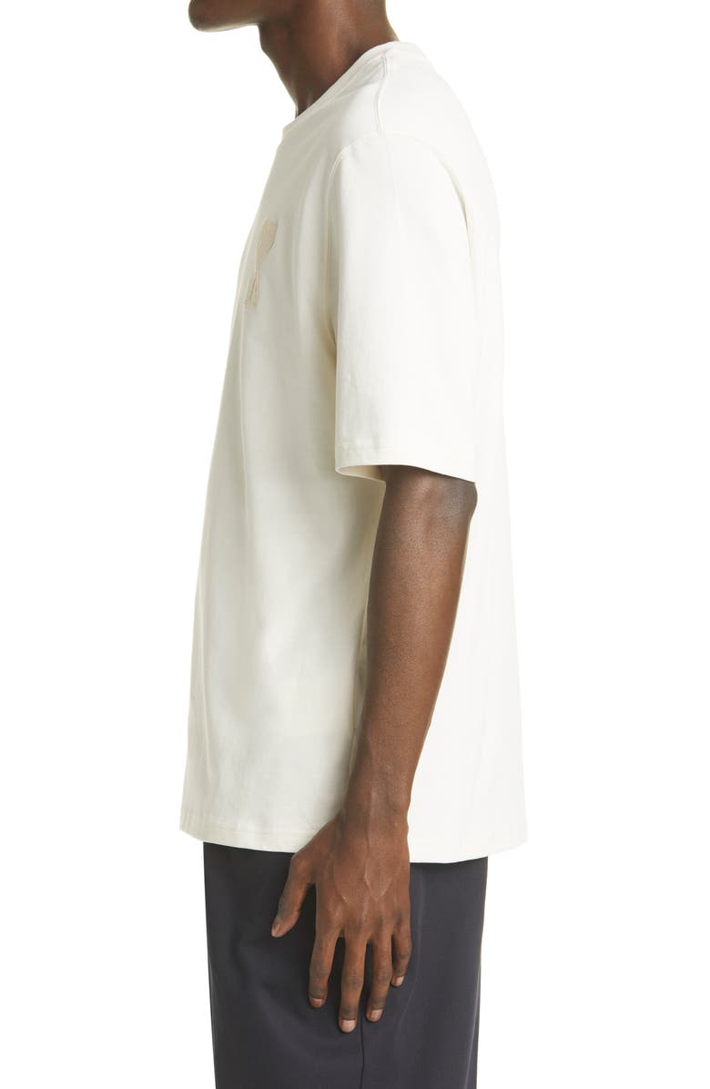 AMI Alexandre Mattiussi Men's Ami de Coeur Embroidered Organic Cotton T-Shirt, Alternate, color, 