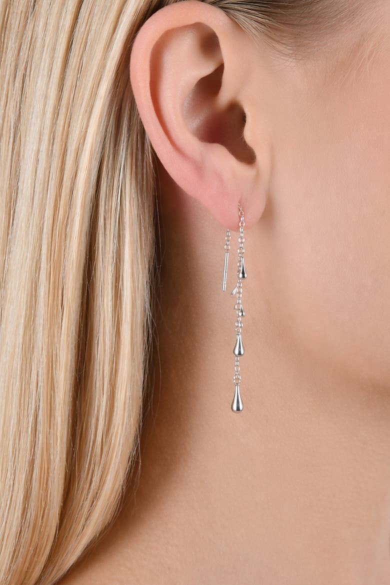 Drop Feeder Earrings, Alternate, color, Sterling Silver