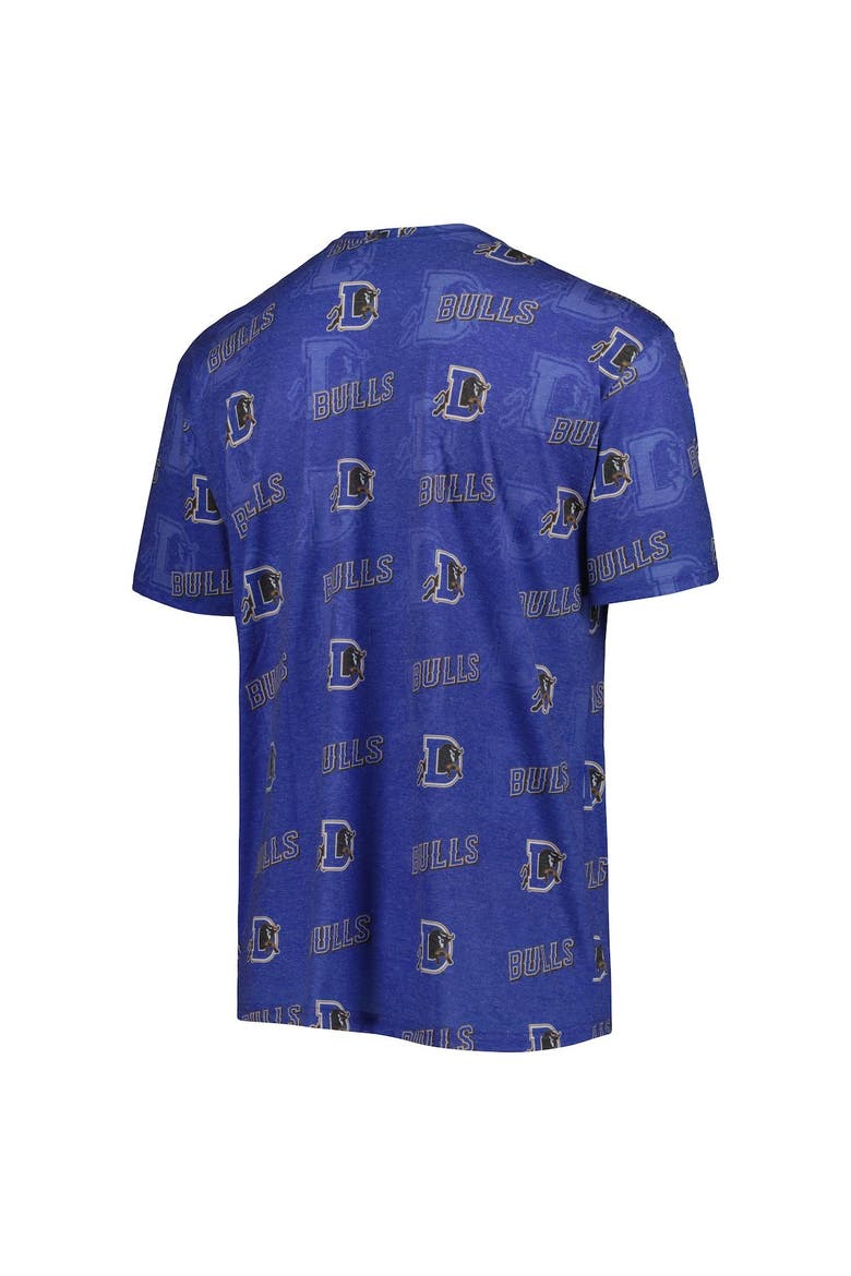 Men's Royal Durham Bulls Allover Print Crafted T-Shirt, Alternate, color, Royal