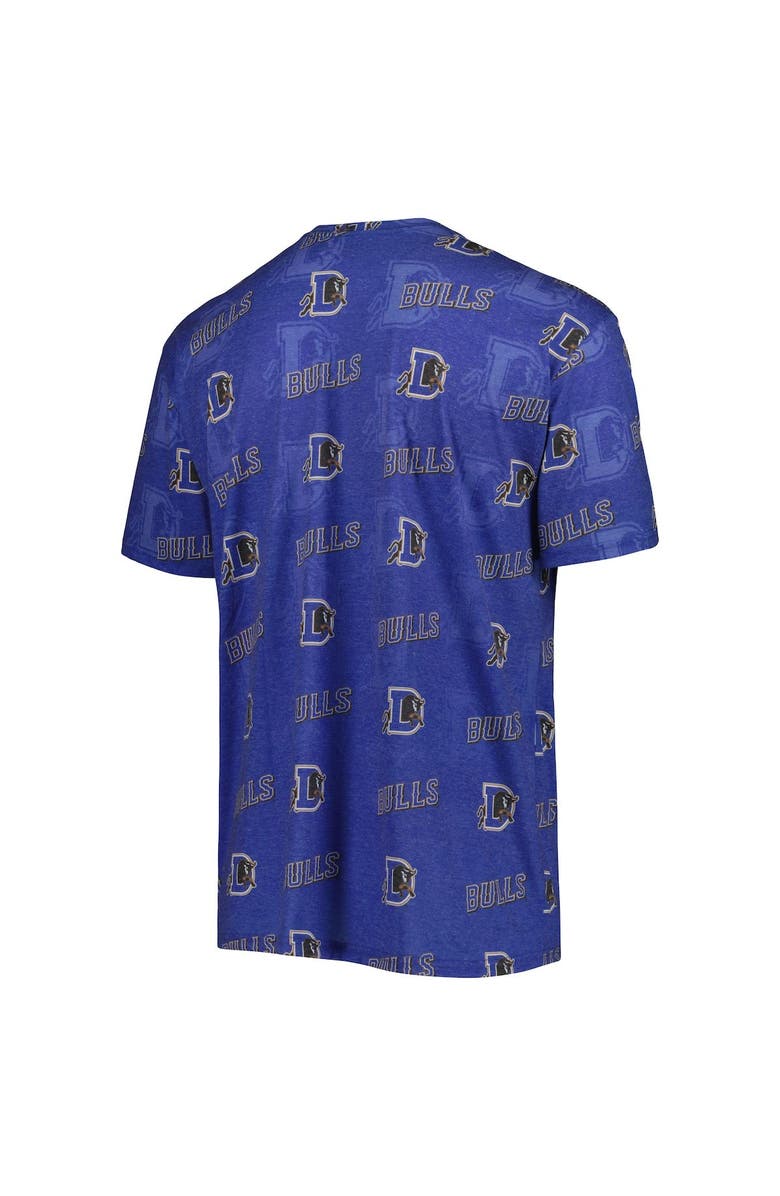 BOXERCRAFT Men's Royal Durham Bulls Allover Print Crafted T-Shirt, Alternate, color, Royal