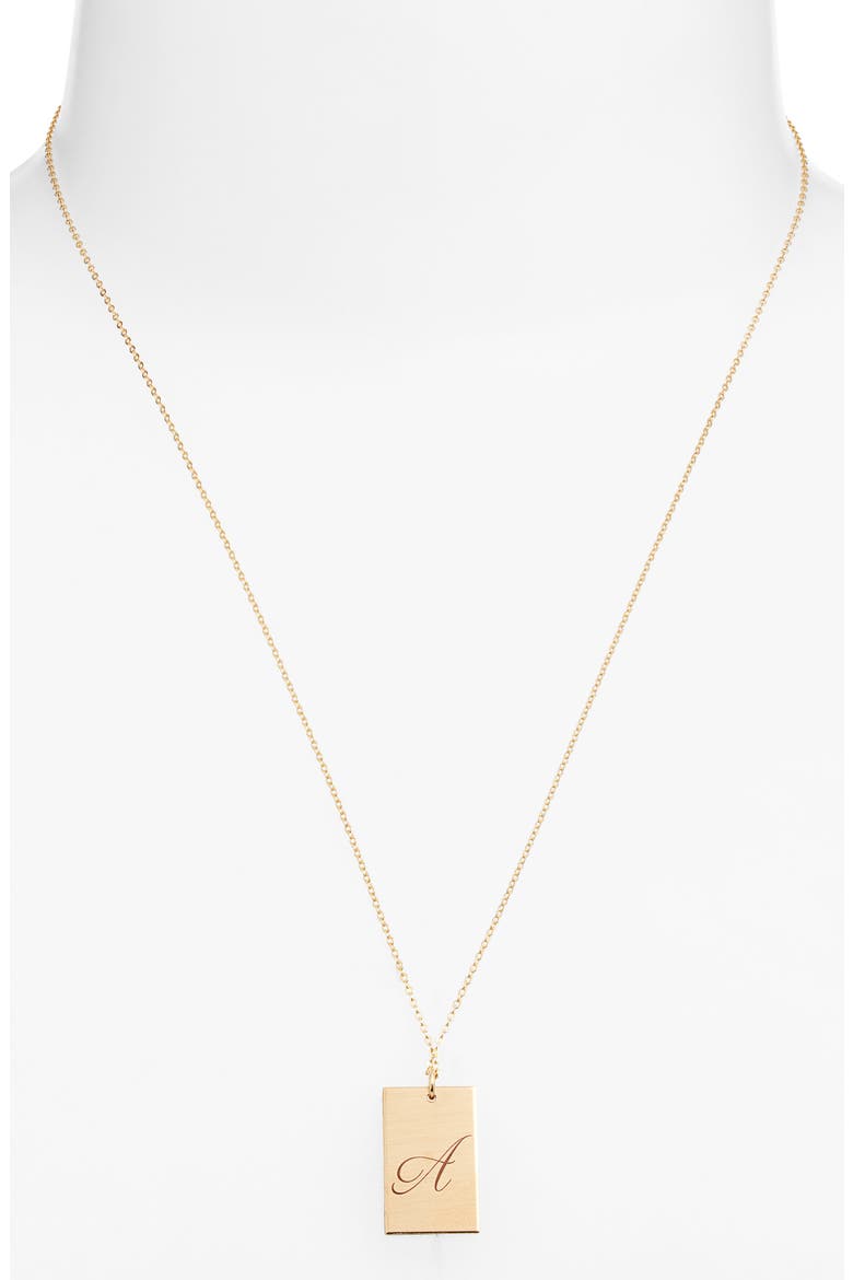 Stella Initial Pendant Necklace, Alternate, color, GOLD / A