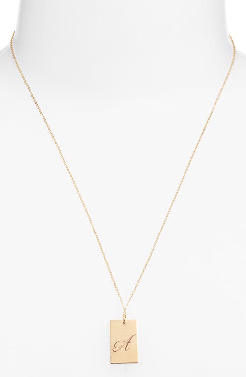 Set & Stones Stella Initial Pendant Necklace In Gold/a