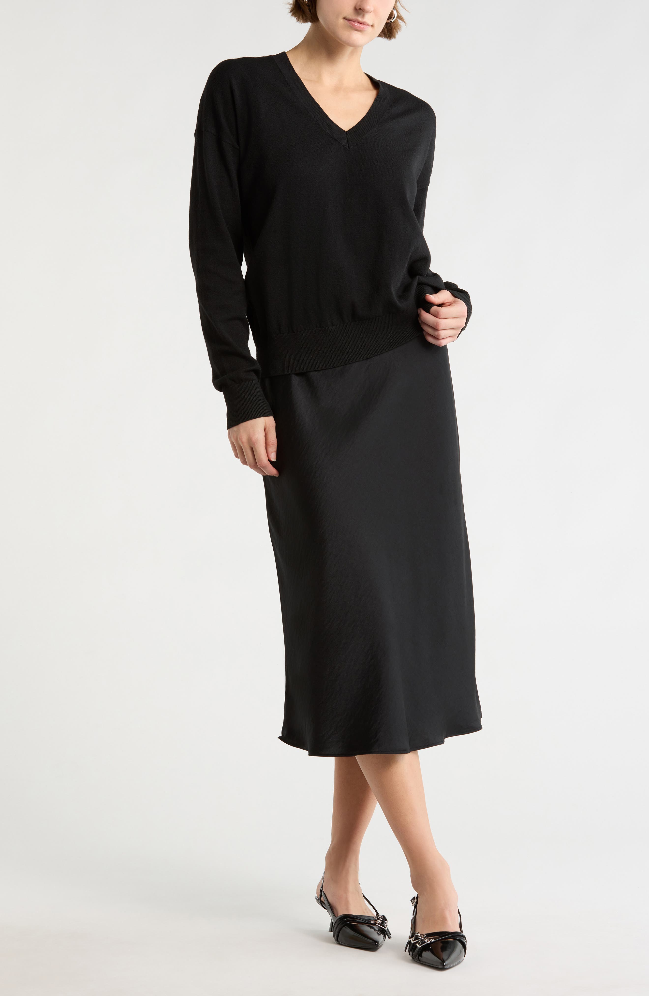 NORDSTROM RACK V-Neck Pullover Sweater