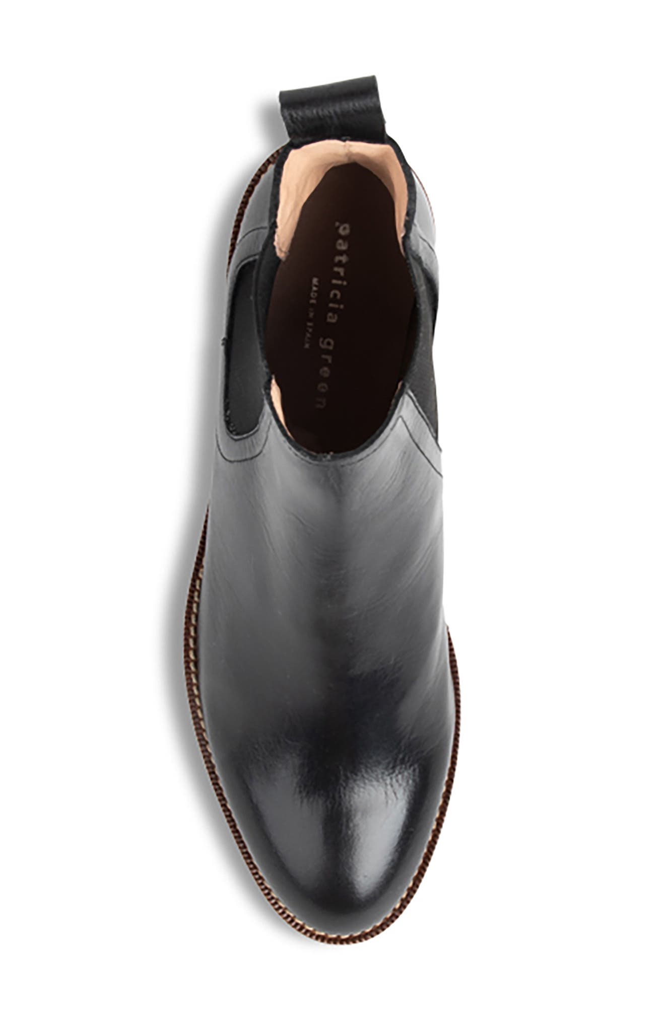 patricia green Lug Sole Chelsea Boot, Alternate, color, Black