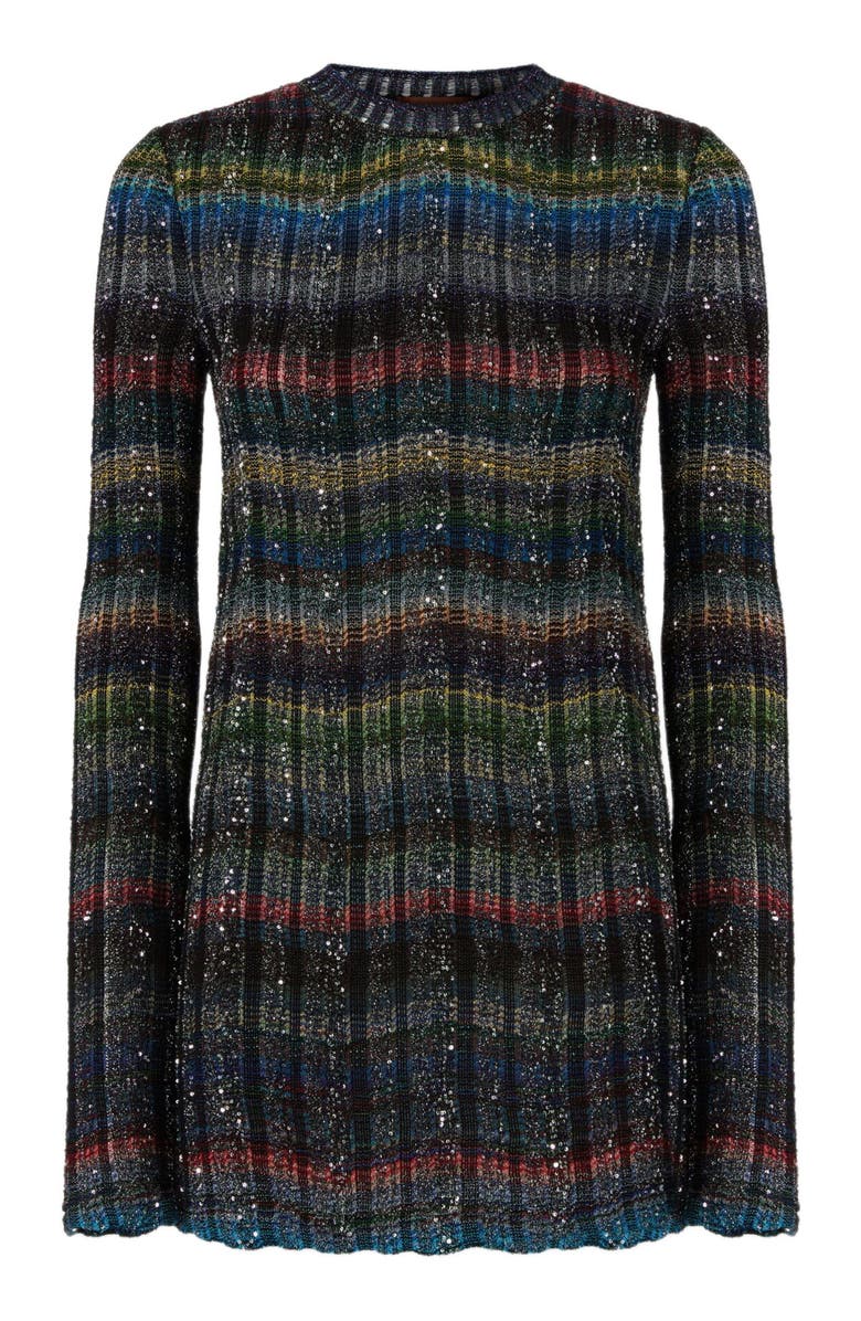 Missoni Crew Neck Sweater With Wave Pattern, Alternate, color, Multicoloured