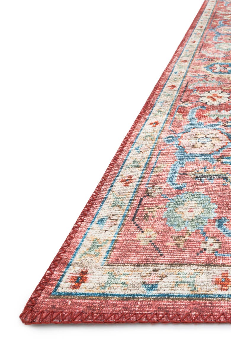 LOLOI II Skye Collection Rug - Brick/Ocean - 7'-6" x 9'-6", Alternate, color, Brick / Ocean