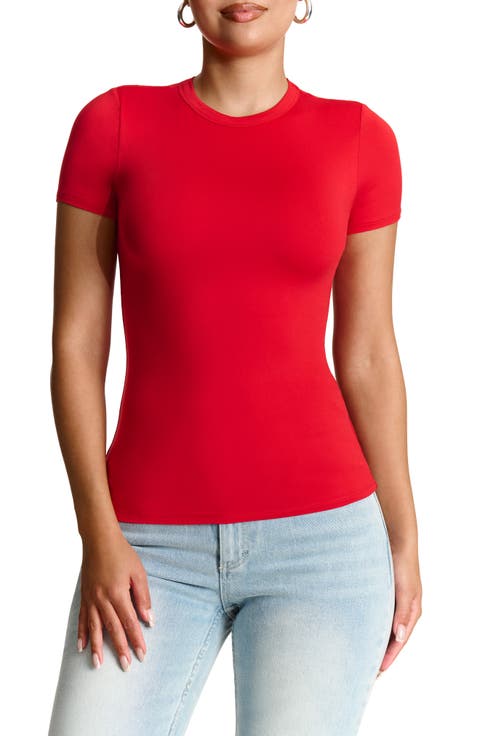 Bare Short Sleeve Crew Top