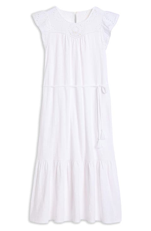 Juliet Broderie Anglaise Trim Cotton Sundress