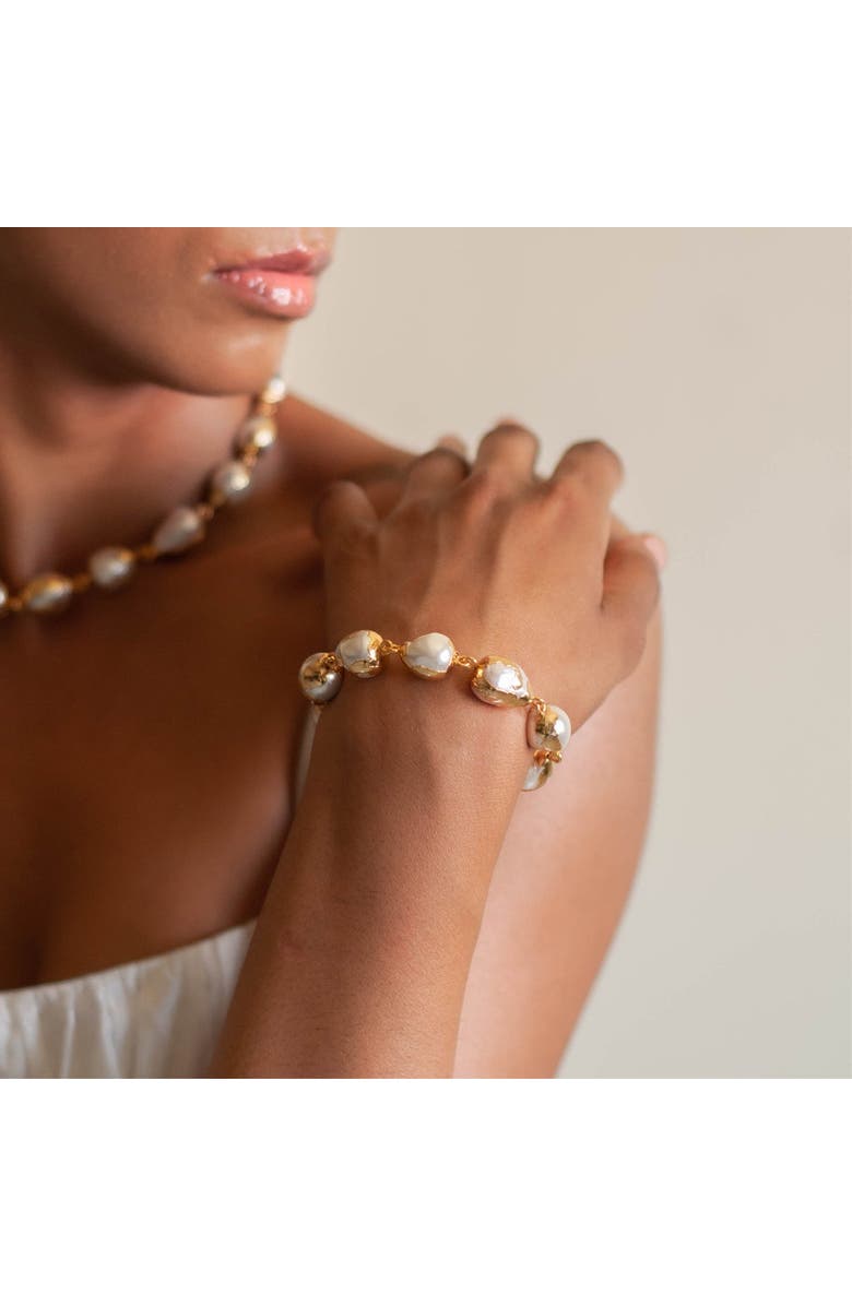 Dhwani Bhansal LUNA BRACELET, Alternate, color, Gold Plated