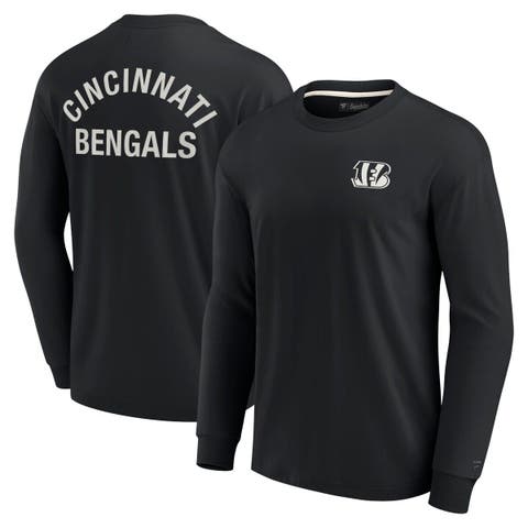 Unisex Fanatics Signature Black Cincinnati Bengals Elements Super Soft Long Sleeve T-Shirt