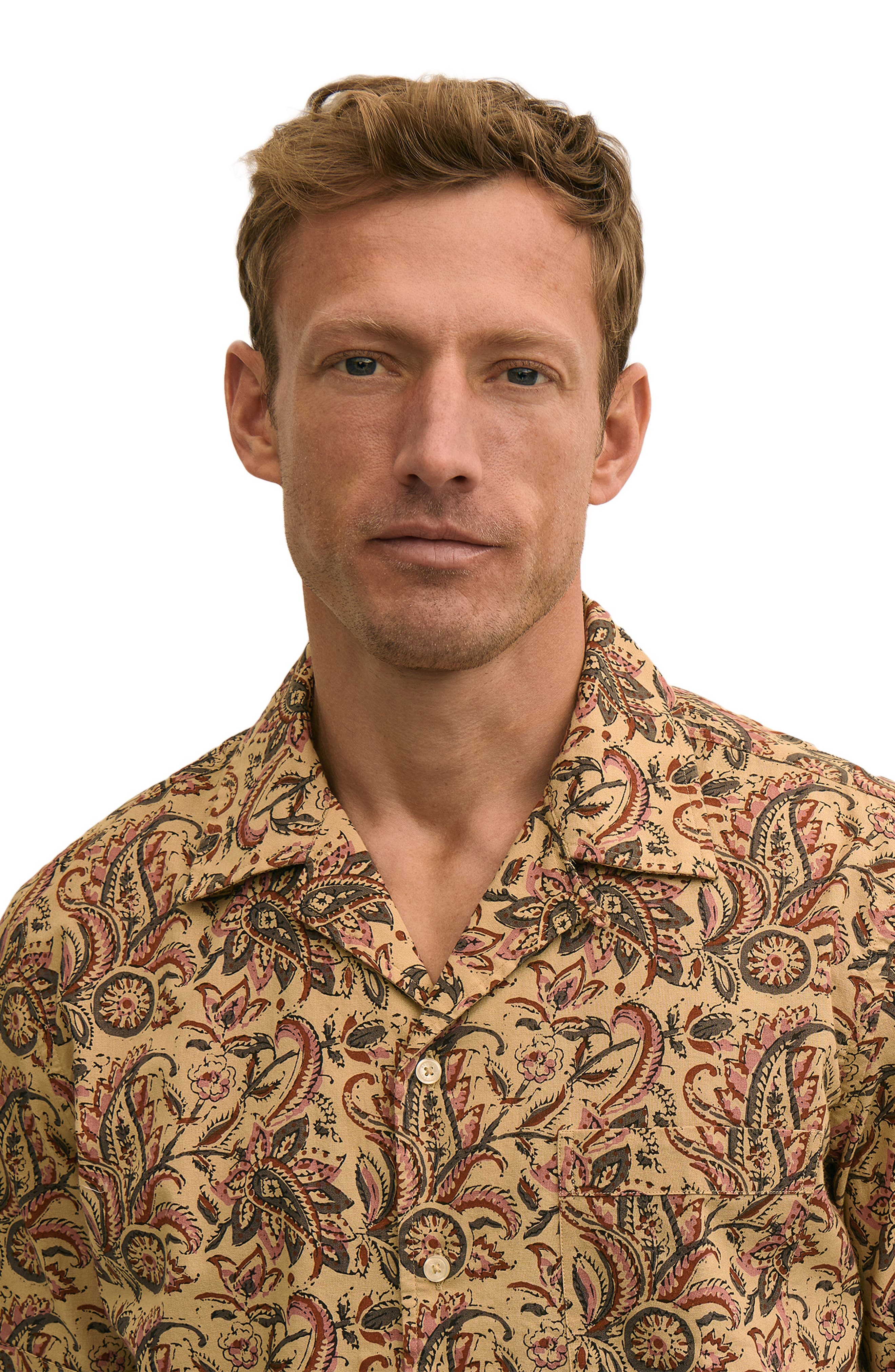 Block Print Cotton Camp Shirt - image 2