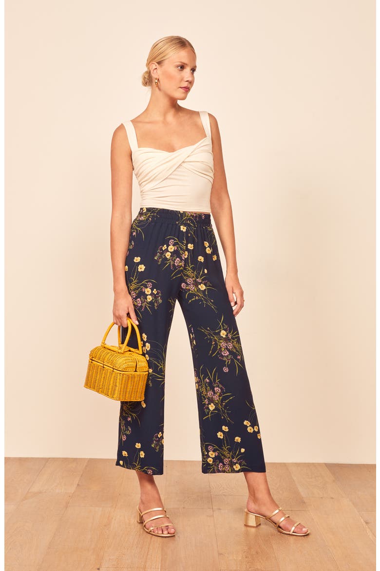 Foxy Ankle Wide Leg Pants, Alternate, color, MADEMOISELLE