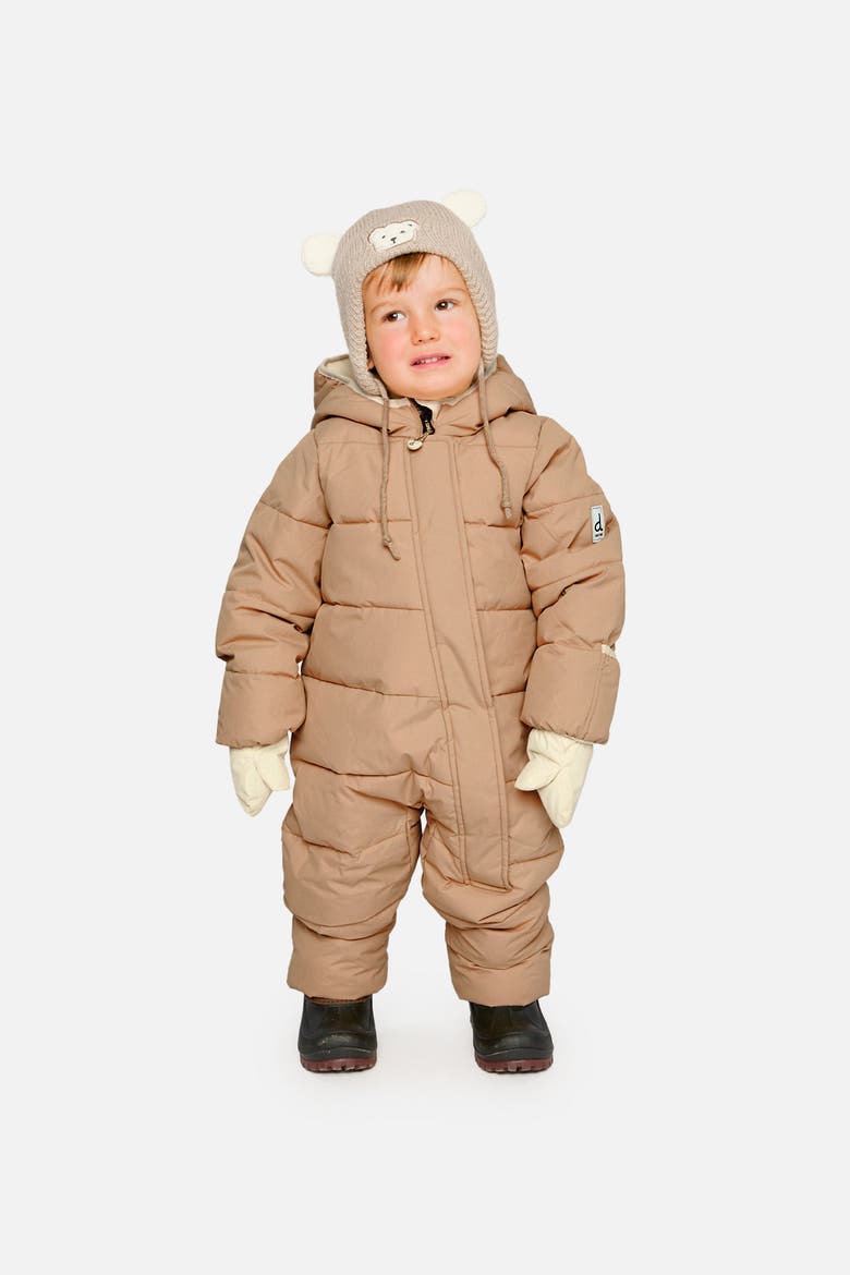 Cloud PrimaLoft Car Seat One Piece Snowsuit, Alternate, color, Beige