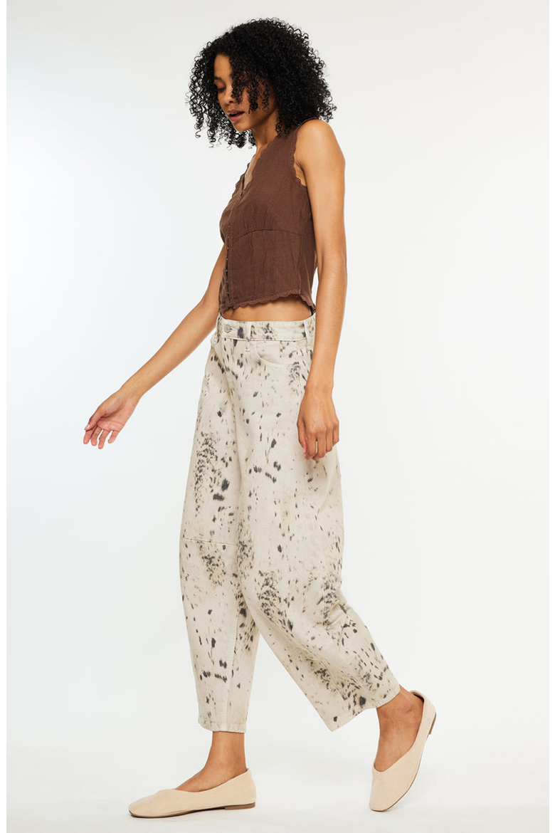 Xena High Rise Horseshoe Jeans, Alternate, color, Tan