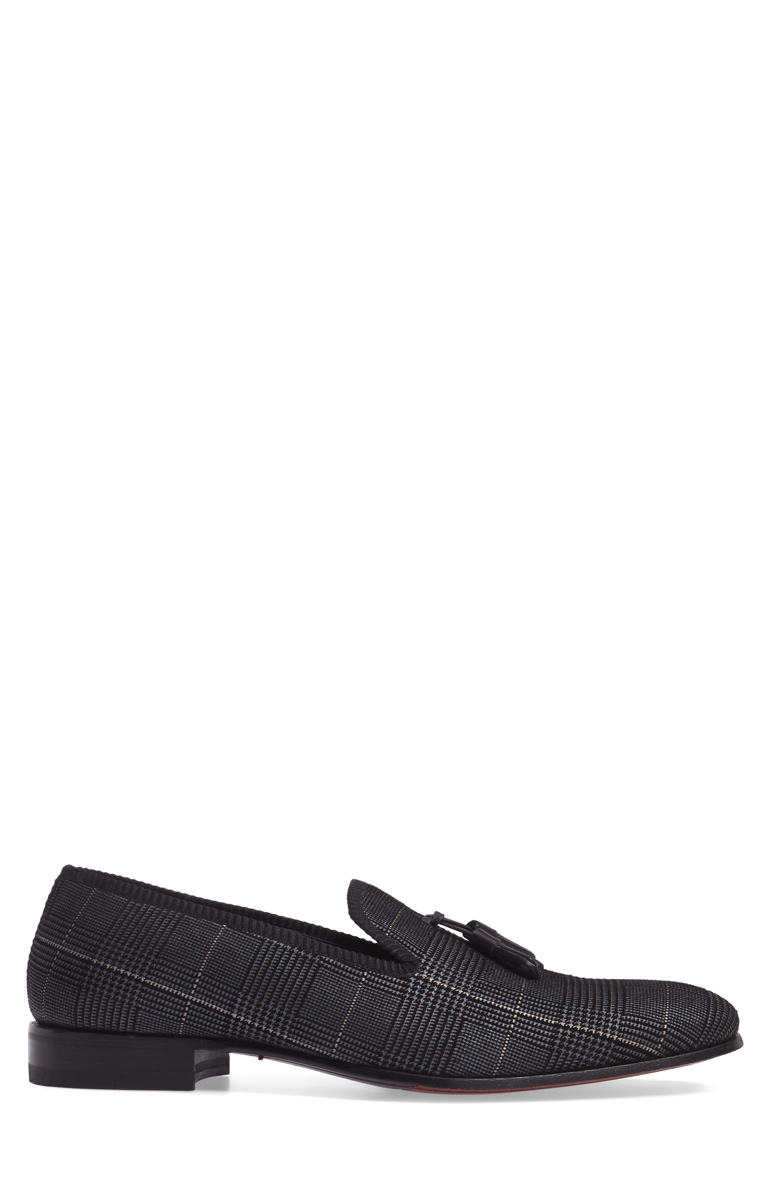 Motril Tassel Loafer, Alternate, color, BLACK SUEDE
