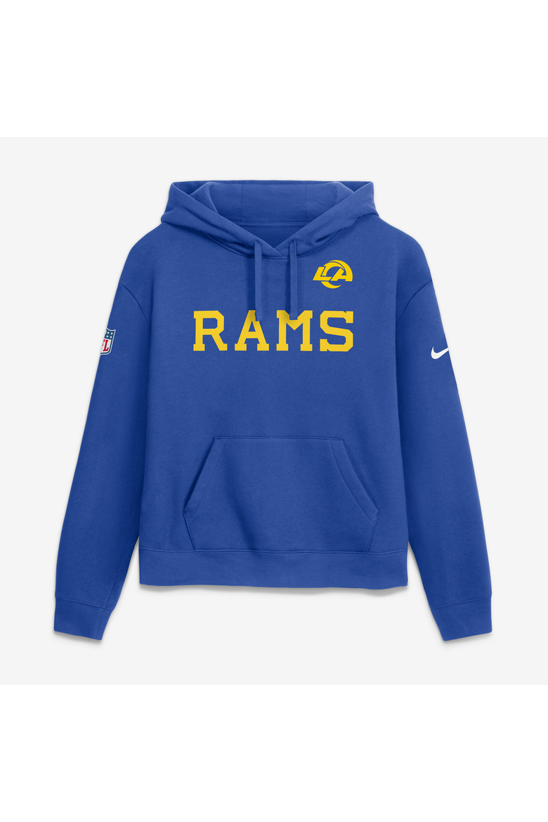 Women's Nike Royal Los Angeles Rams Club Fleece Hoodie, Main, color, Royal