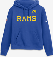 Nike Women's Nike Royal Los Angeles Rams Club Fleece Hoodie