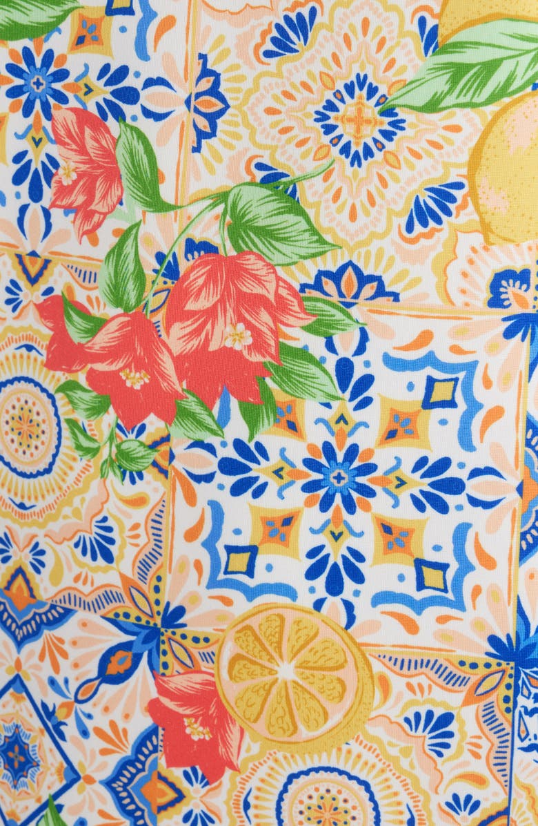 Anne Klein Floral Print Sleeveless Shift Dress, Alternate, color,