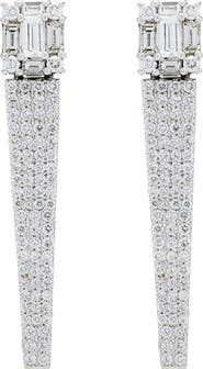 Mindi Mond Diamond Icicle Earrings
