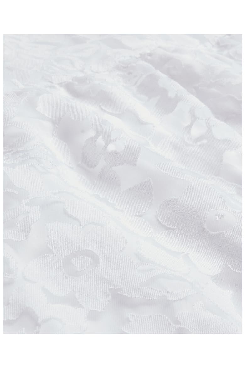 Claarey Floral Motif Midi Dress, Alternate, color, WHITE