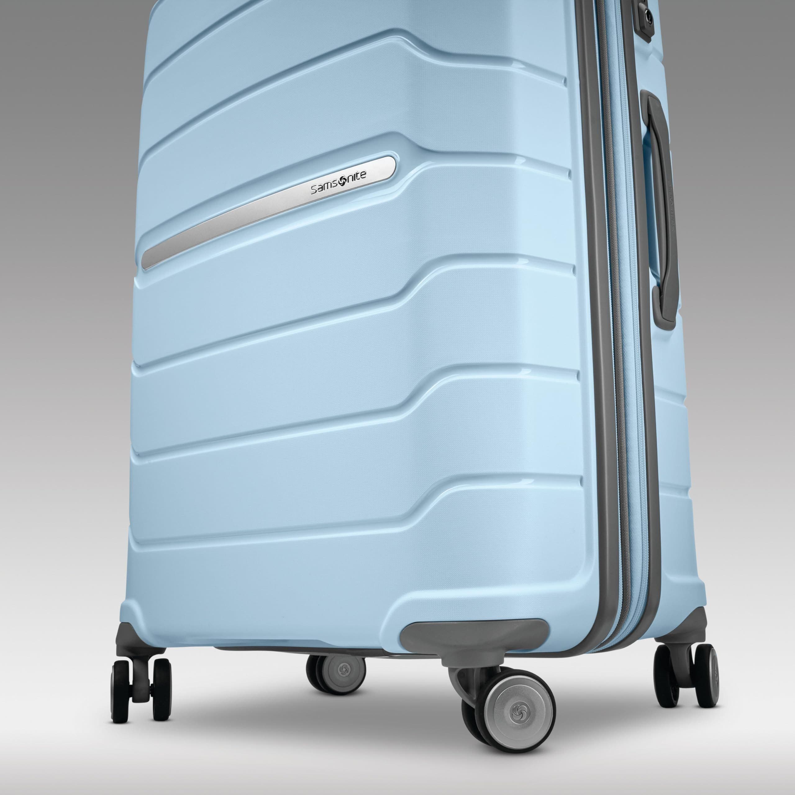 Samsonite Freeform Hardside Expandable 24" Checked Spinner, Alternate, color, Sky Blue