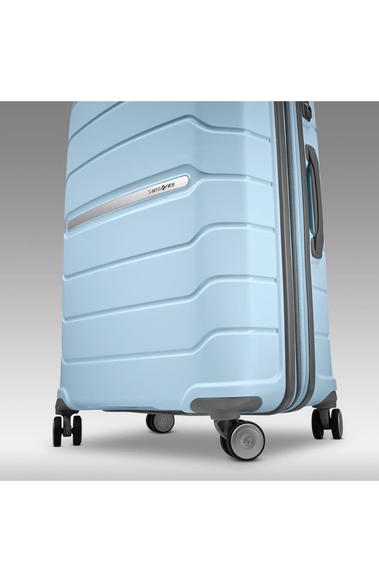 Samsonite Freeform Hardside Expandable 24" Checked Spinner, Alternate, color, Sky Blue