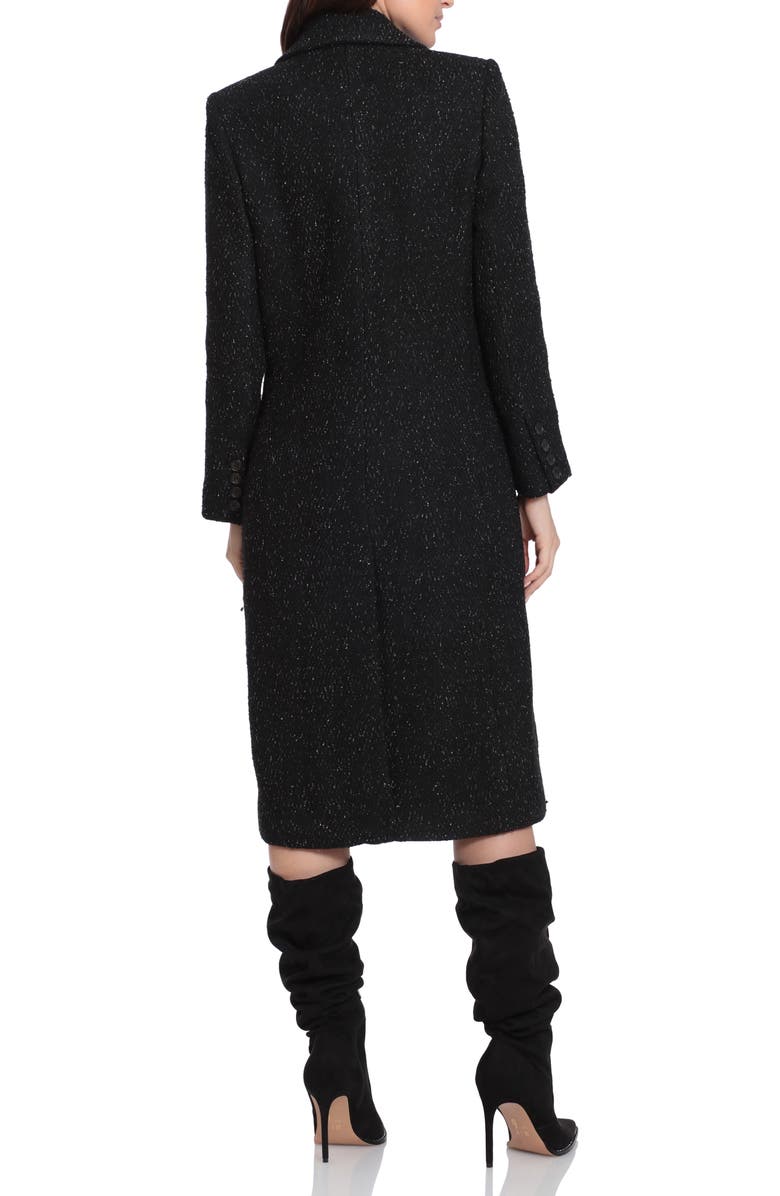 Avec Les Filles Double Breasted Metallic Thread Coat, Alternate, color, 