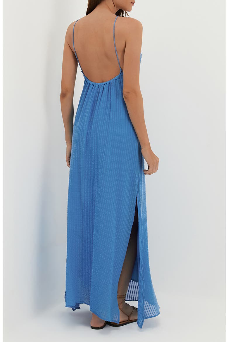 Lily Hardware Cotton Maxi Cover-Up Dress, Alternate, color, BLUE