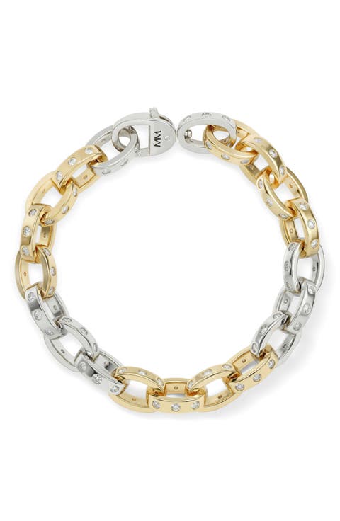 Ashley Cubic Zirconia Chain Link Bracelet