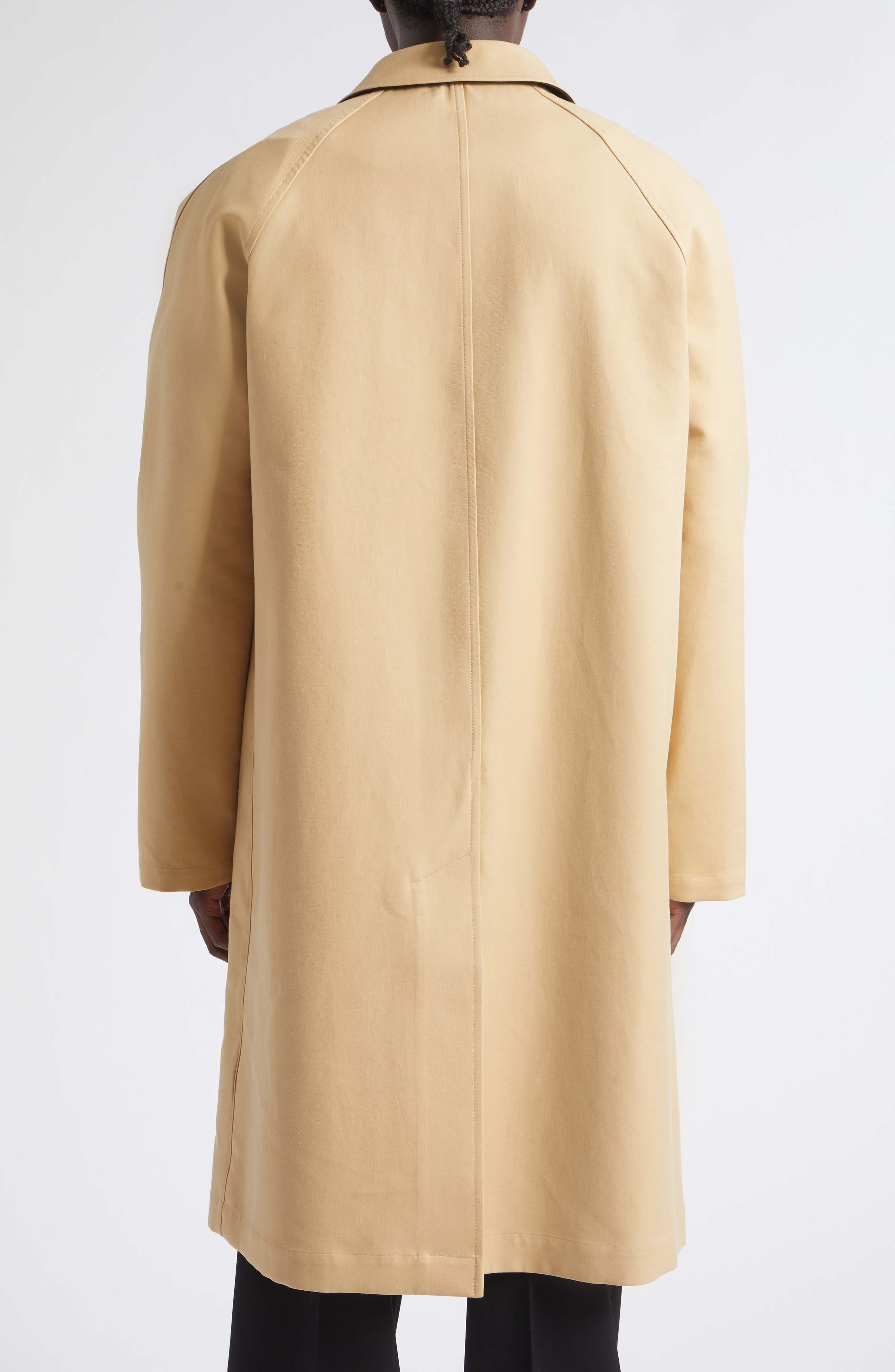 Givenchy Cotton Double Face Car Coat with Leather Trim (Men) | Nordstrom